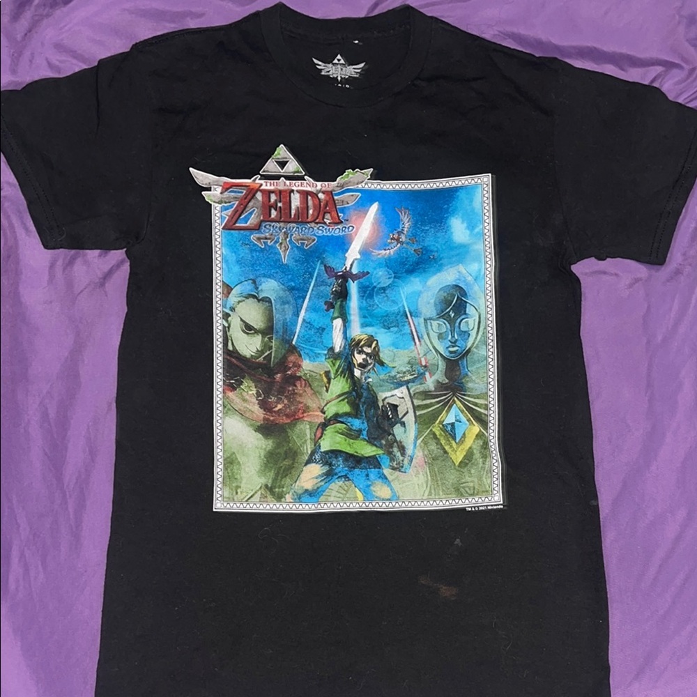 Legend of Zelda Black Graphic T-Shirt